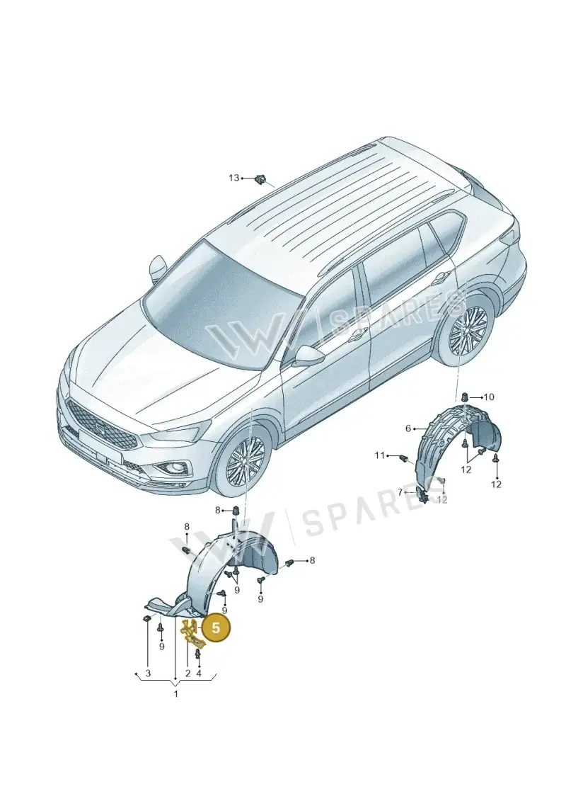 5NA805983A — SEAT Tarraco FR (2018-2024) diagram 591821050, position 5