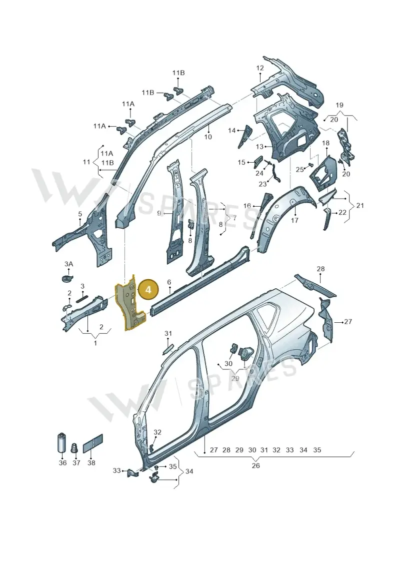 5NA809203D — SEAT Tarraco FR (2018-2024) diagram 591809000, position 4