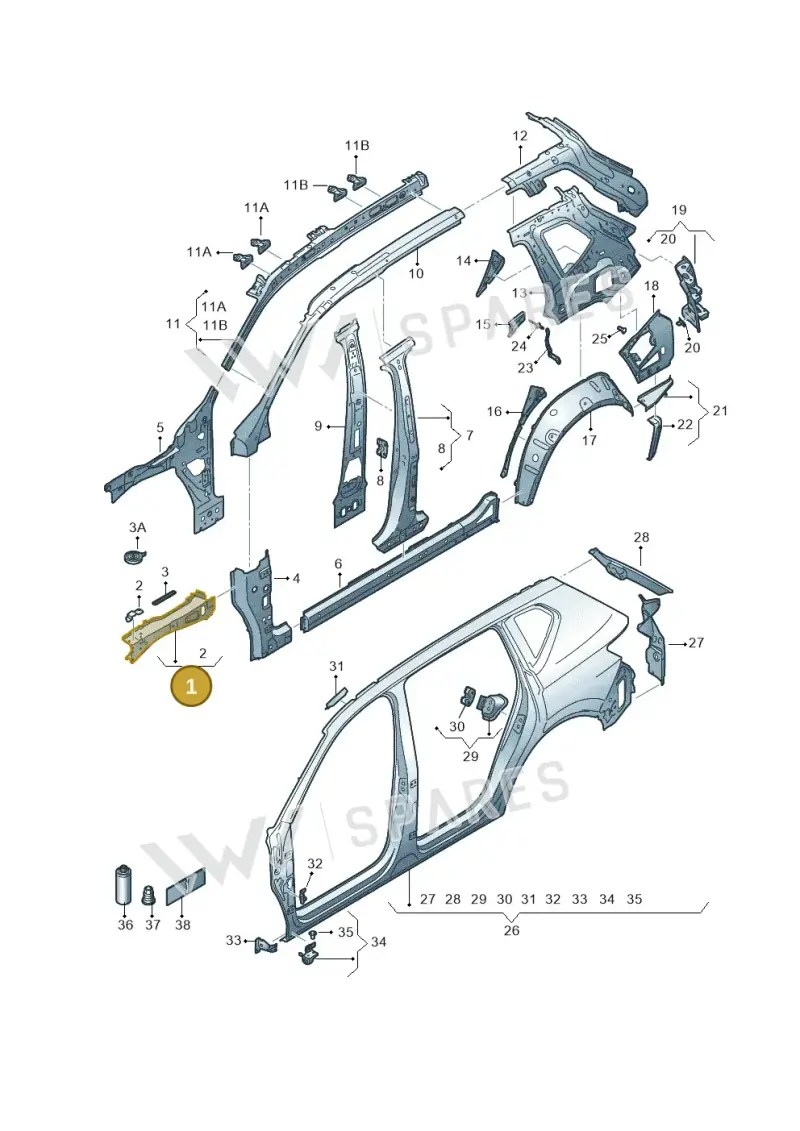 5NA810135E — SEAT Tarraco FR (2018-2024) diagram 591809000, position 1