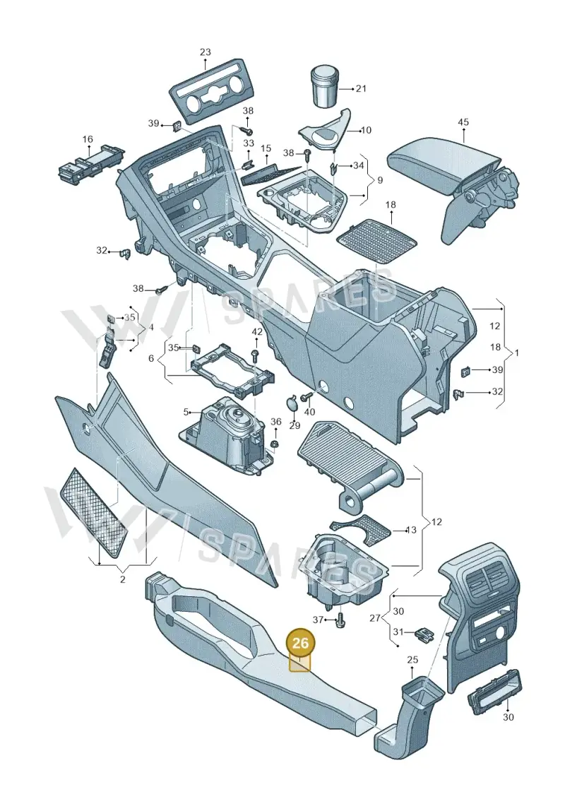5NA819633 — SEAT Tarraco FR (2018-2024) diagram 884863500, position 26