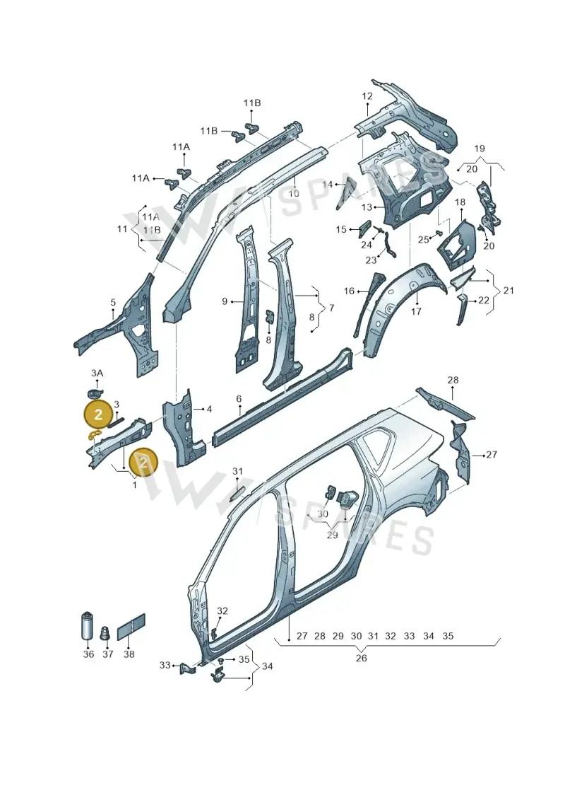 5NA823196 — SEAT Tarraco FR (2018-2024) diagram 591809000, position 2