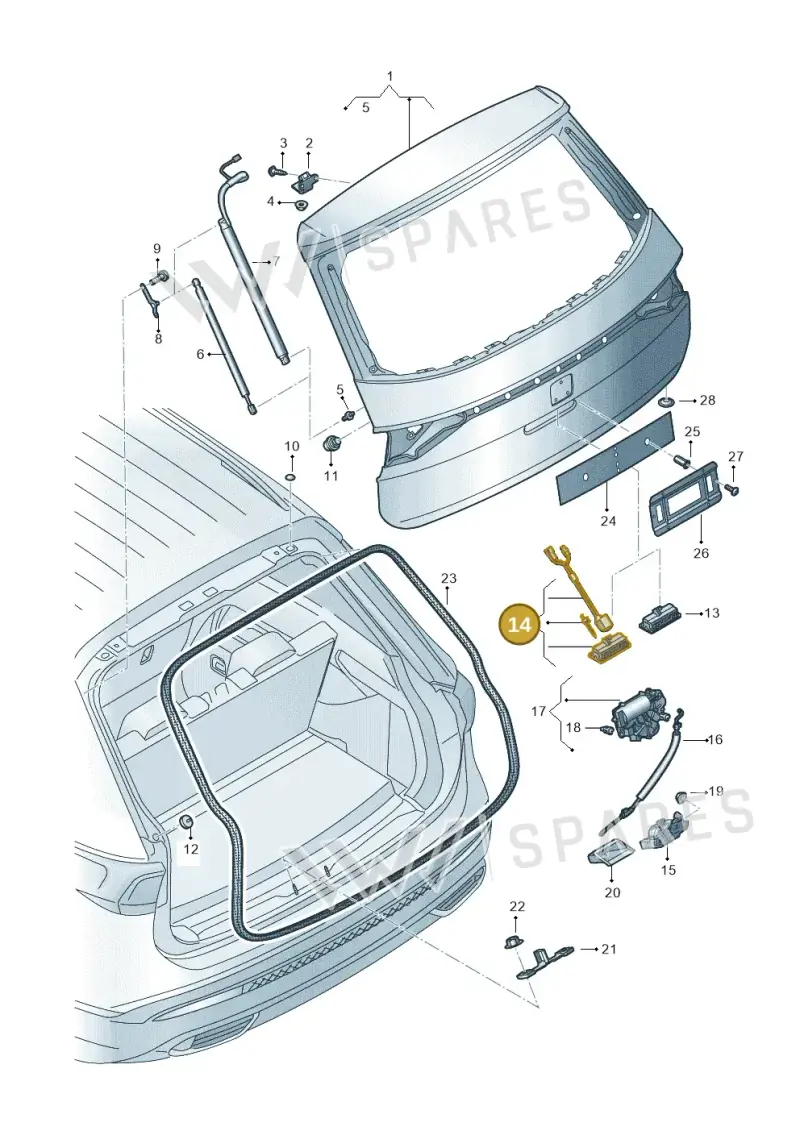 5NA827566B — SEAT Tarraco FR (2018-2024) diagram 591827000, position 14