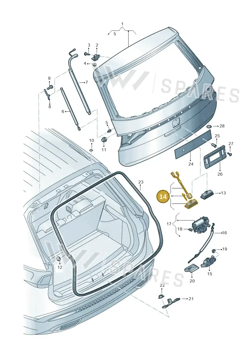 5NA827566D — SEAT Tarraco FR (2018-2024) diagram 591827000, position 14