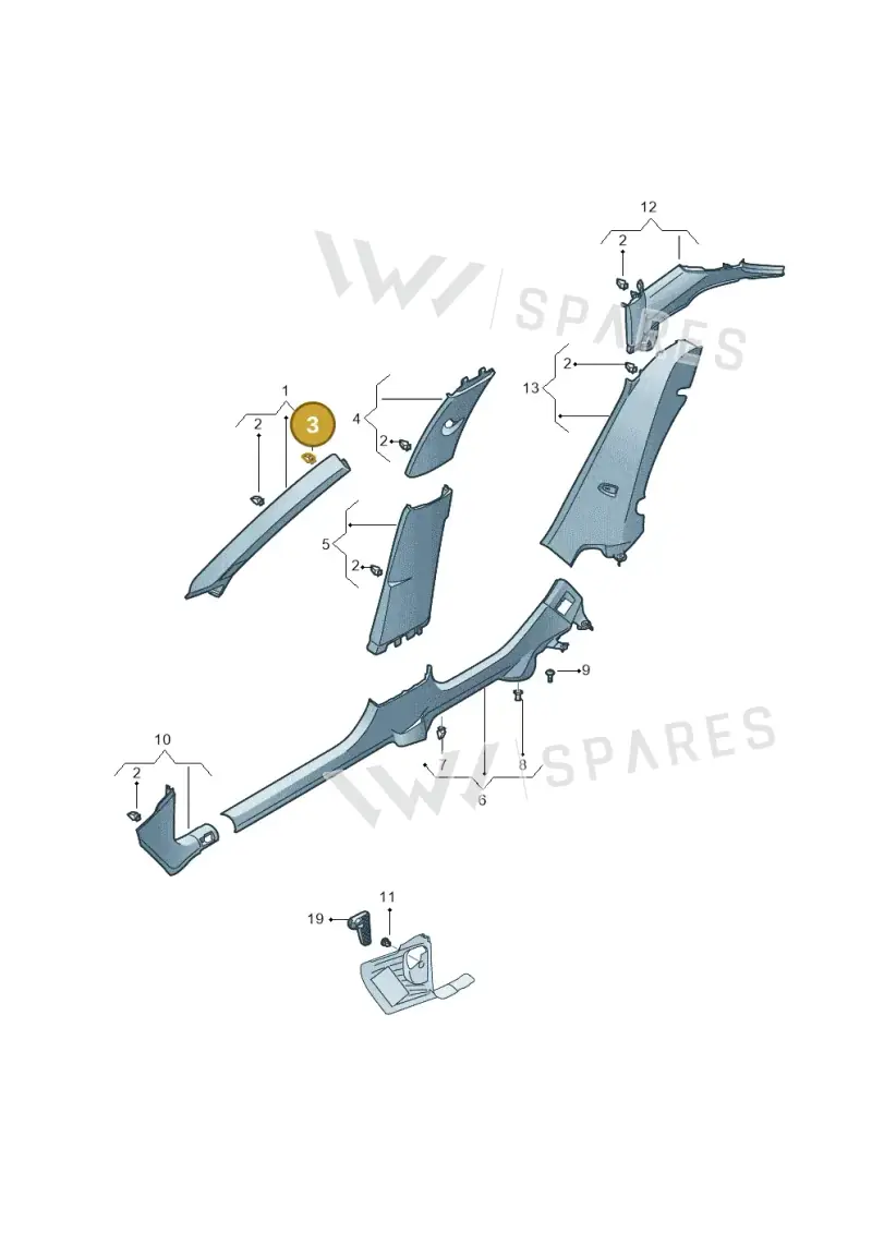 5NA867276B — SEAT Formentor TSI CUPRA (2020-) diagram 5fn867070, position 3