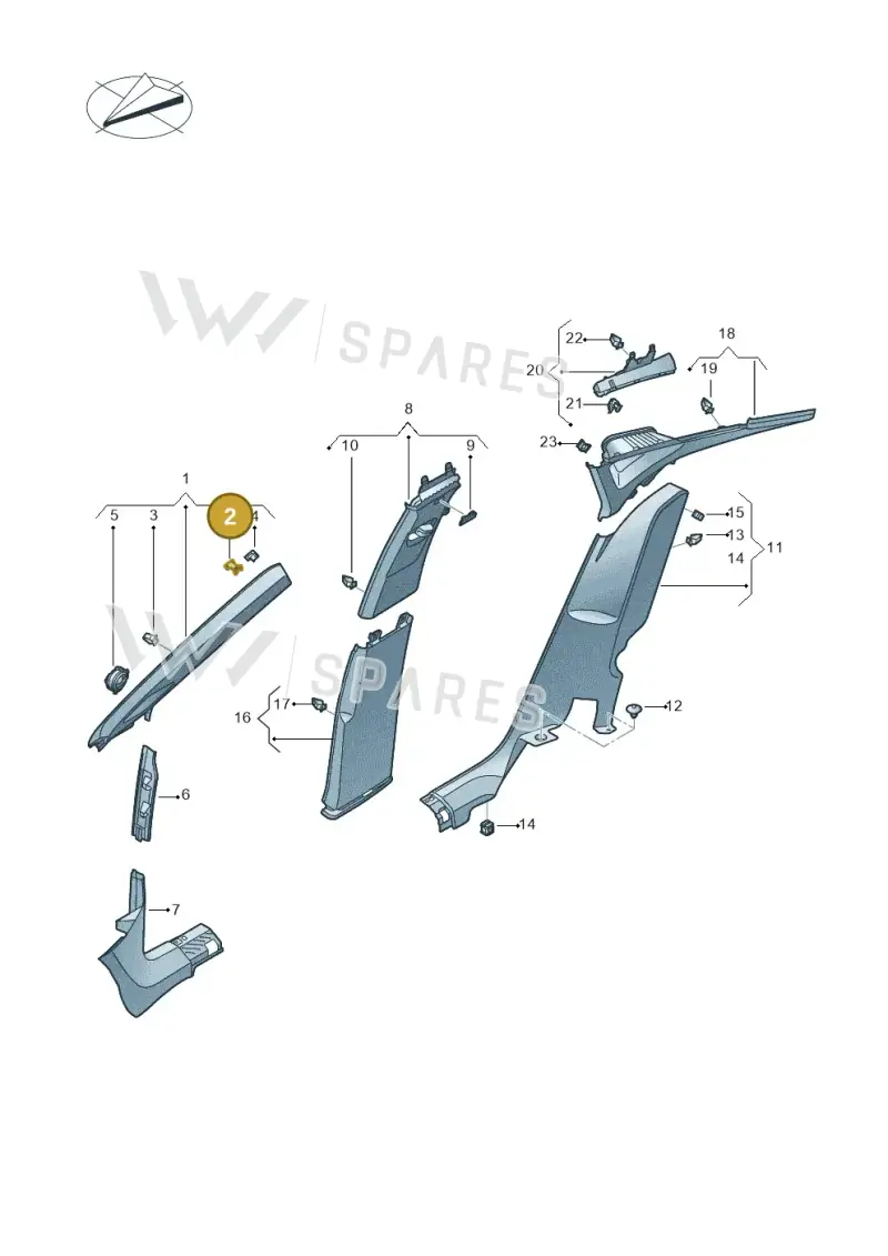 5NA867276B — SEAT Tavascan Cupra (2023-) diagram 20h867065, position 2