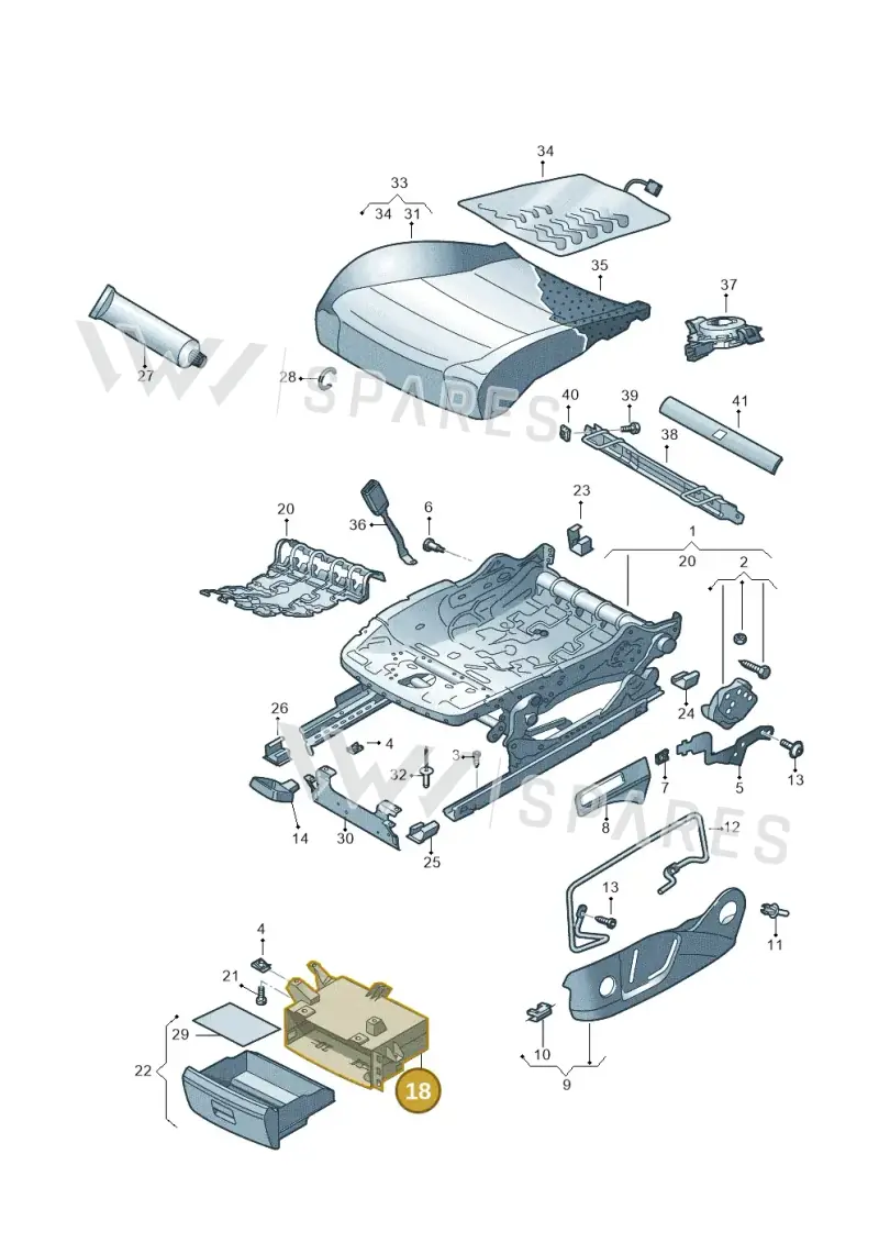 5NA8826009B9 — SEAT Tarraco FR (2018-2024) diagram 591881000, position 18