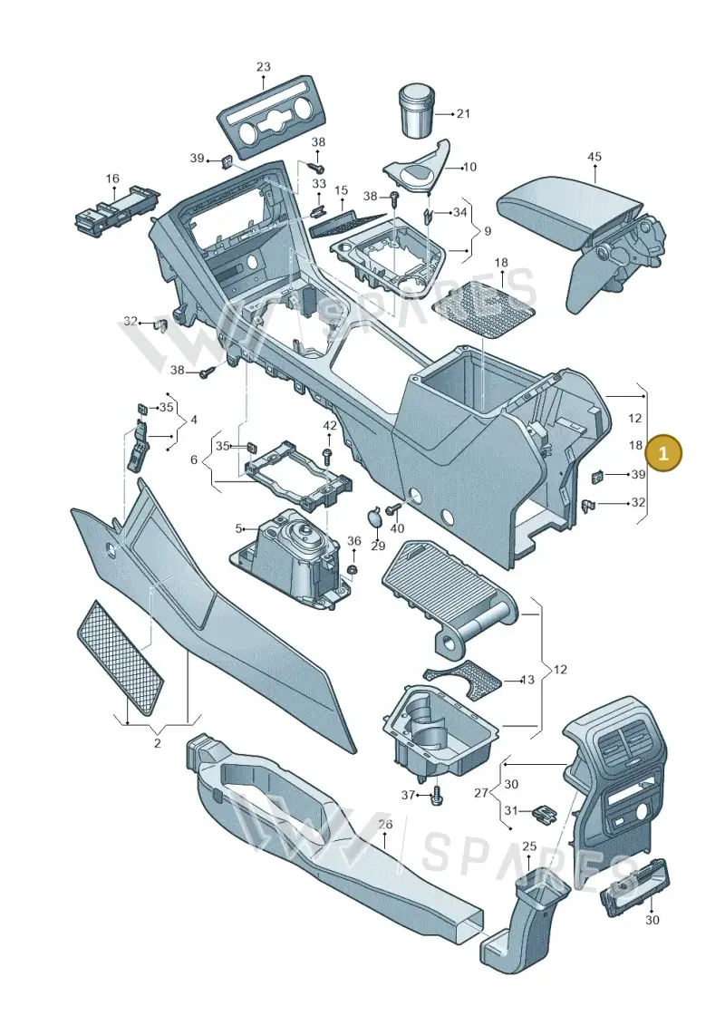 5NB863241E82V — SEAT Tarraco FR (2018-2024) diagram 884863500, position 1