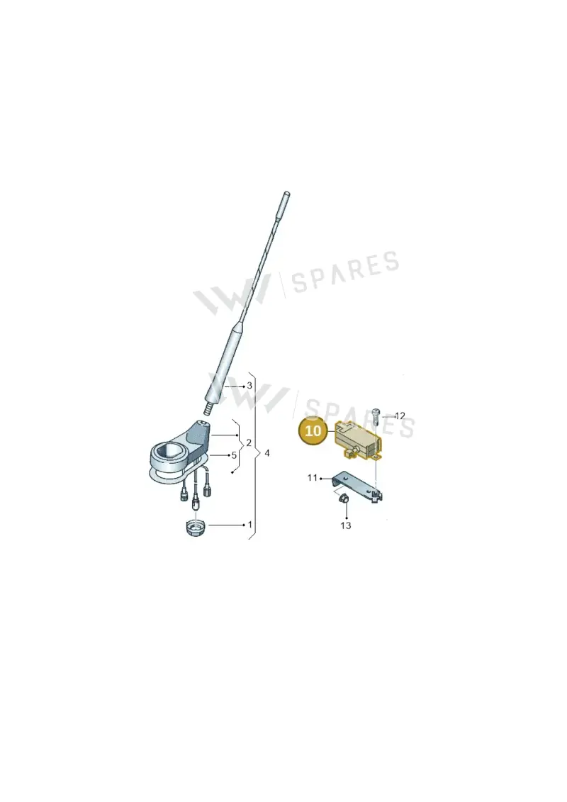 5P0035225A — SEAT Altea XL (2013-) diagram 253035100, position 10