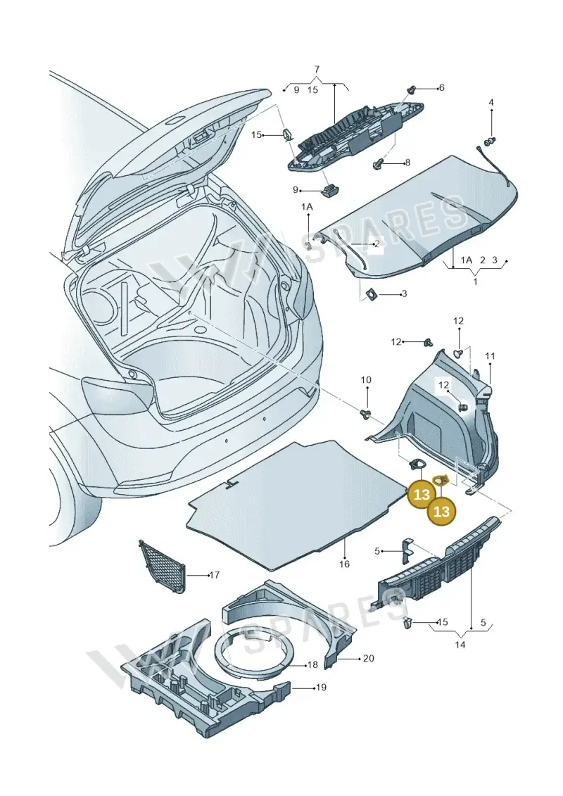 5P0801983A — SEAT Ibiza (2015-) diagram 639867800, position 13