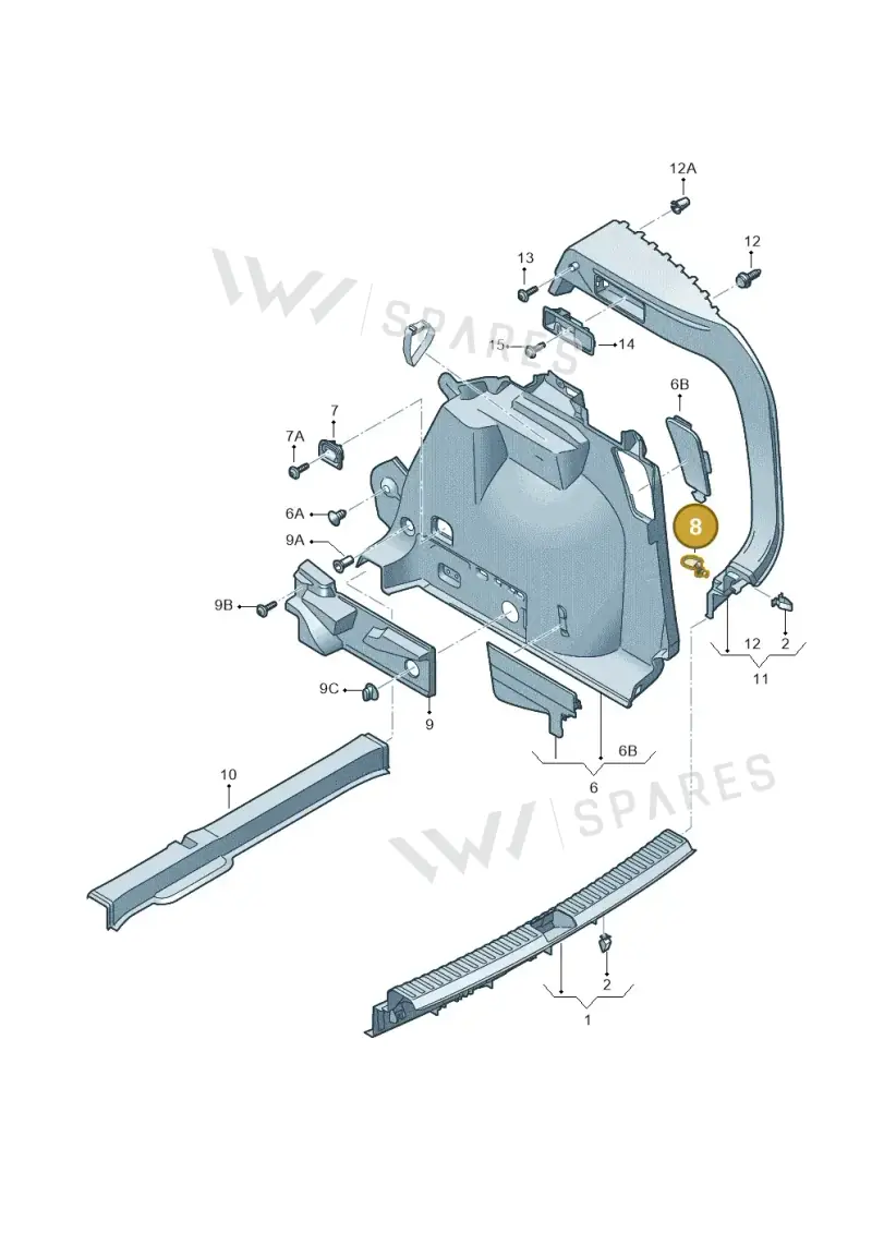 5P0801983A — SEAT Ateca (2016-) diagram 893867800, position 8