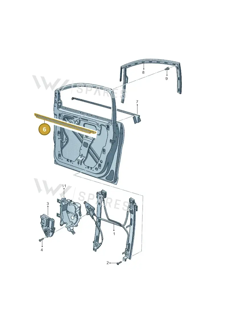 5P0837471D — SEAT Altea XL (2013-) diagram 418837600, position 6