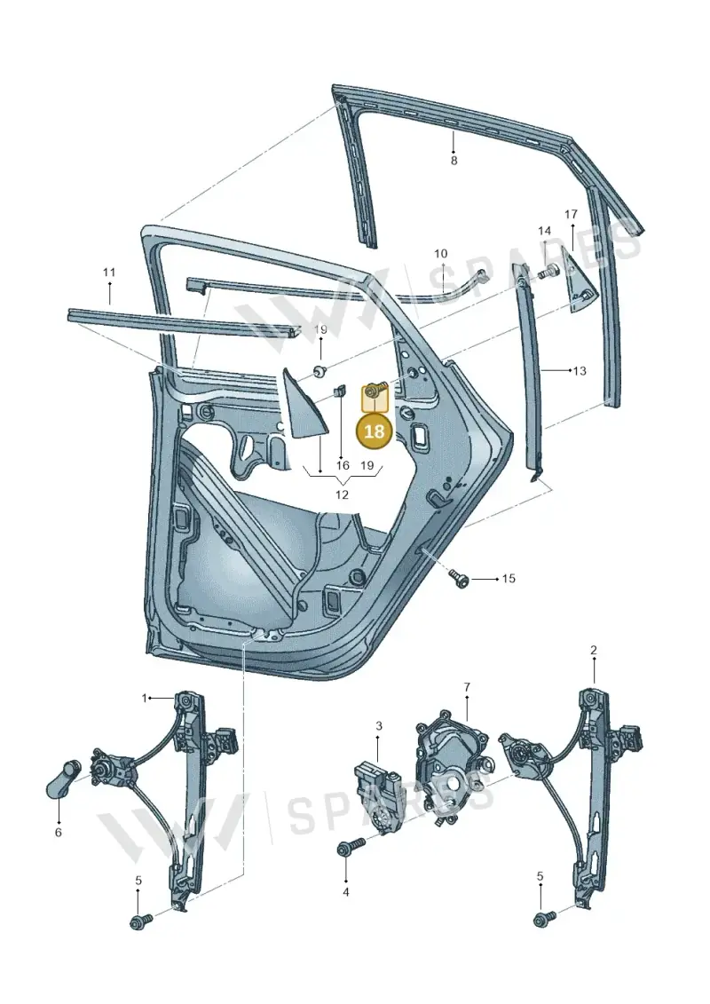 5P0853756 — SEAT Ibiza (2015-) diagram 639839600, position 18