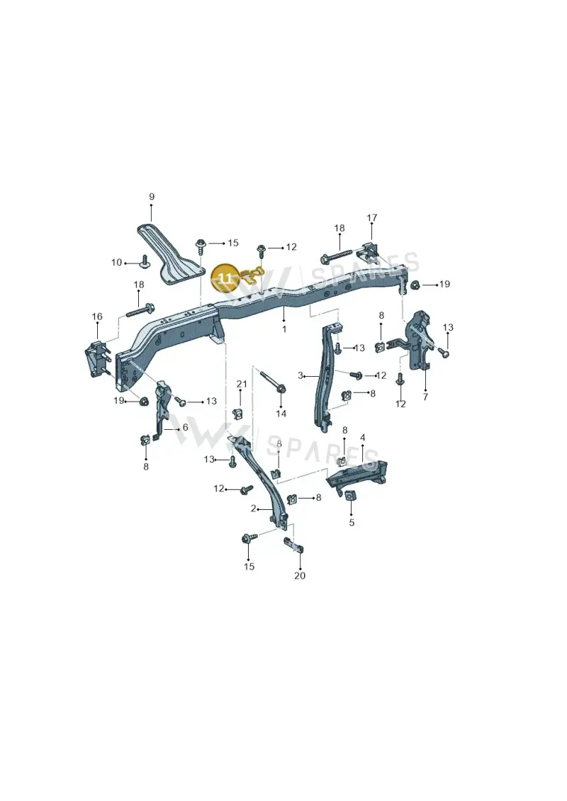 5P0858037A — SEAT Altea XL (2013-) diagram 418857000, position 11