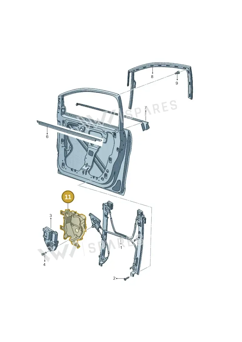 5P0867436 — SEAT Altea XL (2013-) diagram 418837600, position 11