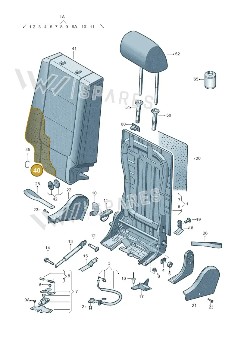 5P0885776P — SEAT Altea XL (2013-) diagram 459885600, position 40