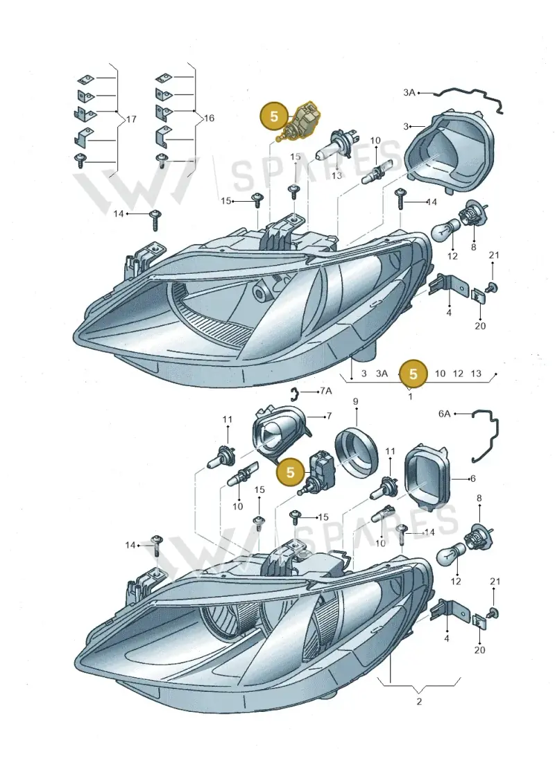 5P0941295 — SEAT Ibiza Reference (2011-2012) diagram 639941000, position 5