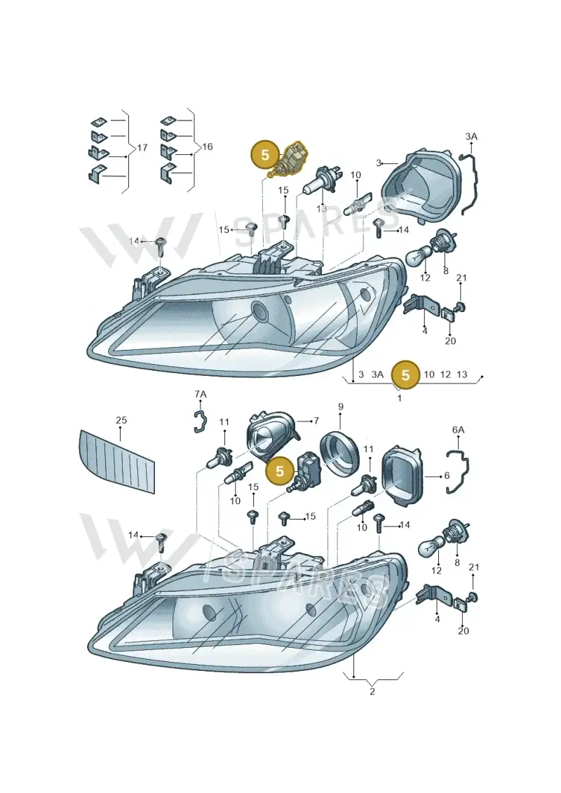 5P0941295 — SEAT Ibiza Reference (2012-2012) diagram 743941000, position 5