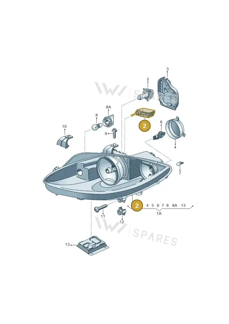 5P0941295 — SEAT Altea XL Reference (2013-2013) diagram 418941000, position 2