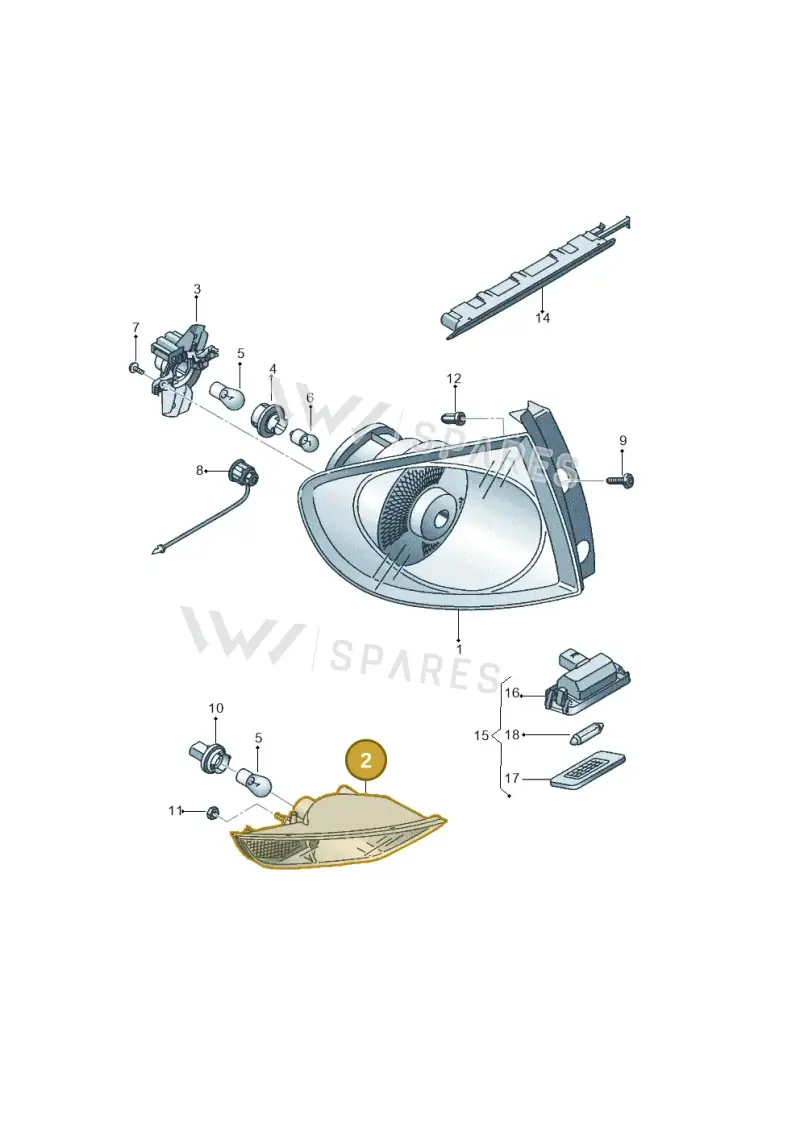 5P0945223C — SEAT Altea XL (2013-) diagram 418945000, position 2