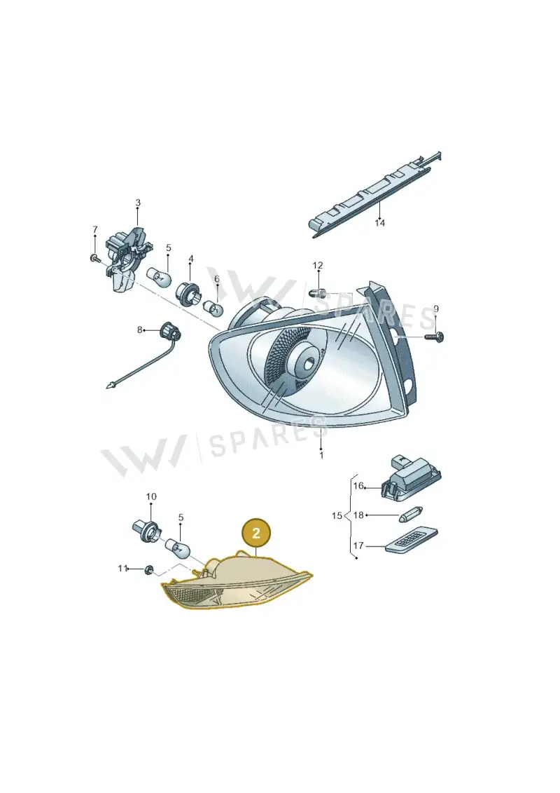 5P0945224C — SEAT Altea XL (2013-) diagram 418945000, position 2