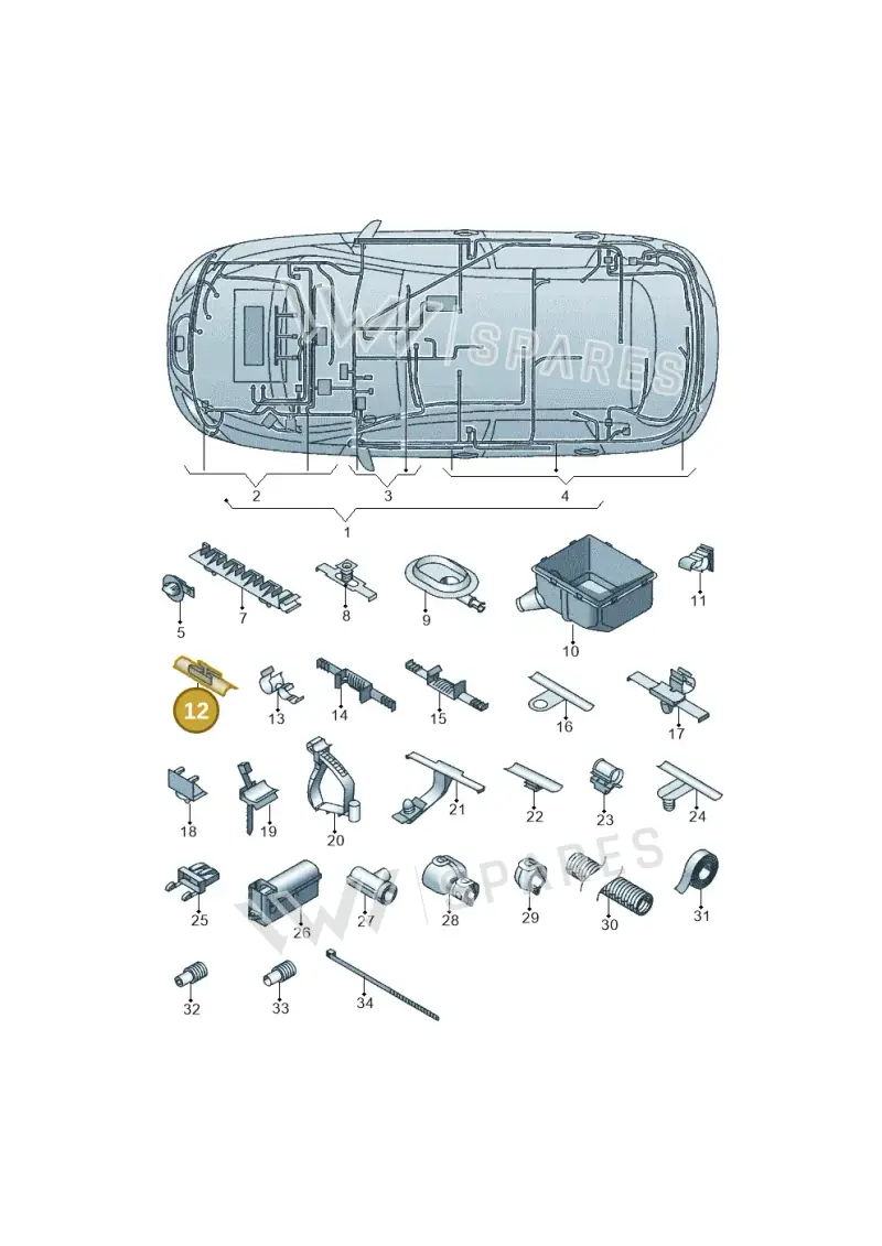5P0971005 — SEAT Altea XL (2013-) diagram 418971810, position 12