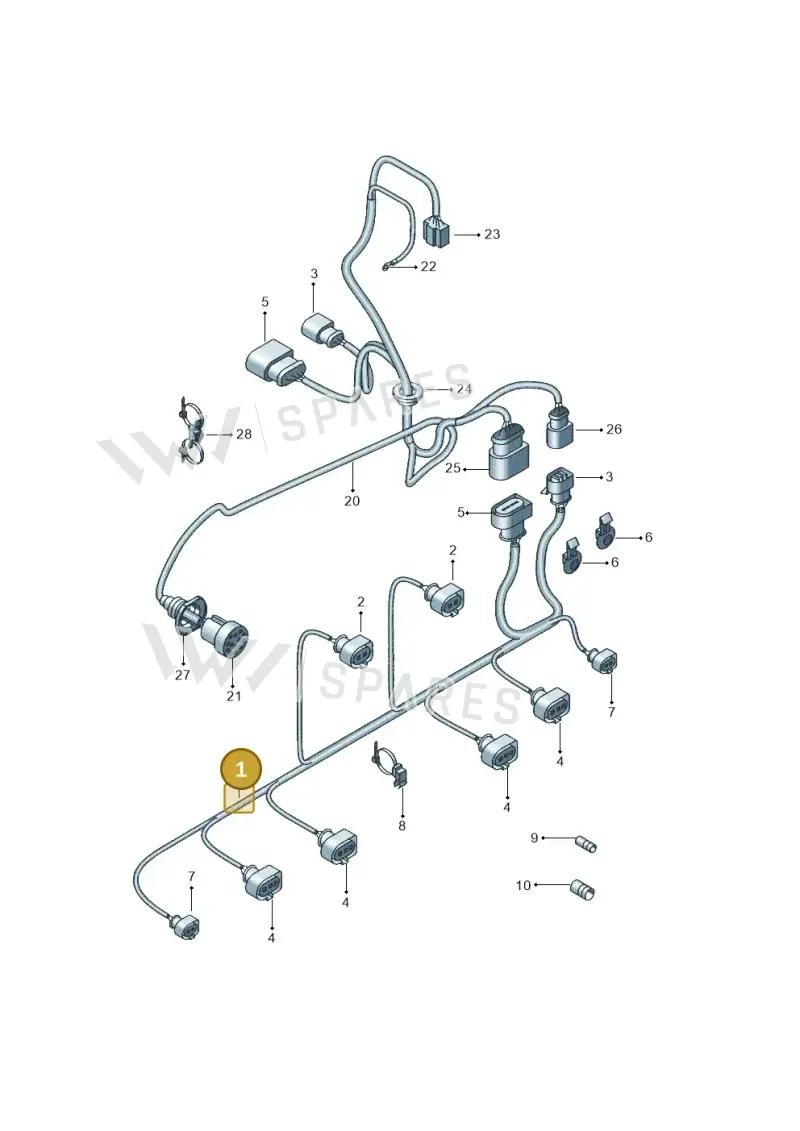 5P0971194B — SEAT Altea XL (2013-) diagram 418971900, position 1