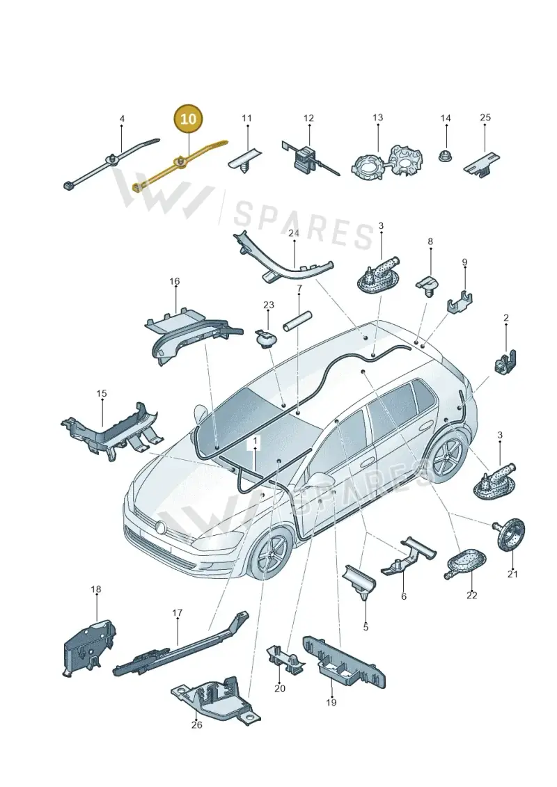 5P0971848 — SEAT Leon ST Stylance (2016-2020) diagram 746971800, position 10