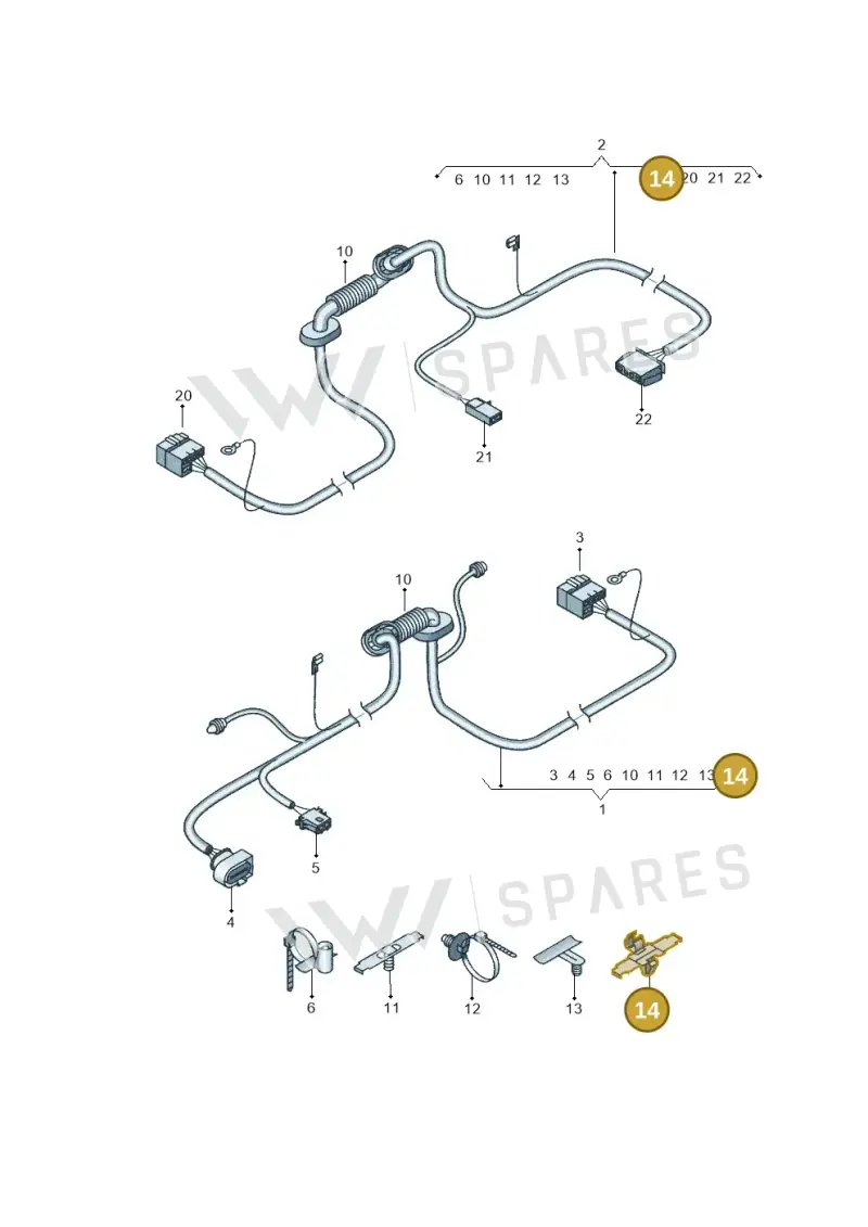 5P0971848B — SEAT Altea XL Reference (2013-2013) diagram 418972820, position 14