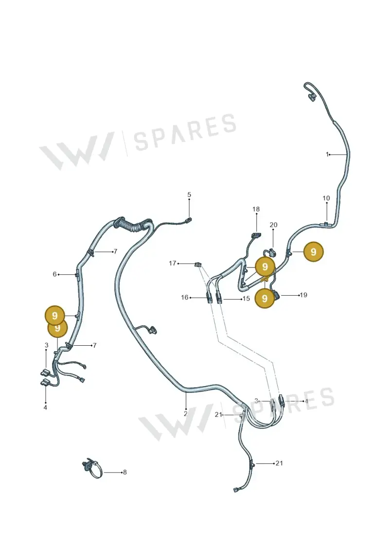 5P0971848B — SEAT Ibiza Stylance (2015-) diagram 639972500, position 9