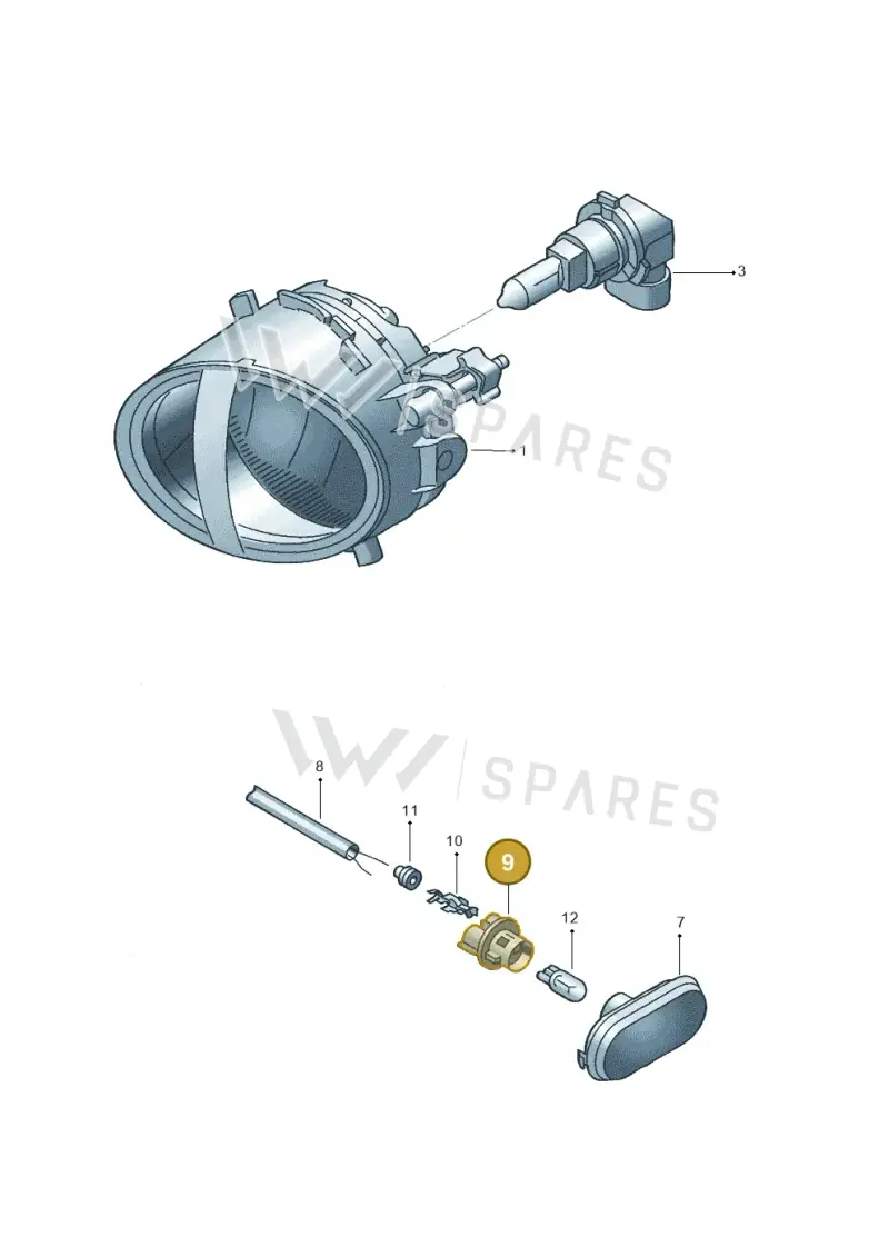 5P0972724 — SEAT Altea XL Reference (2013-2013) diagram 704941910, position 9