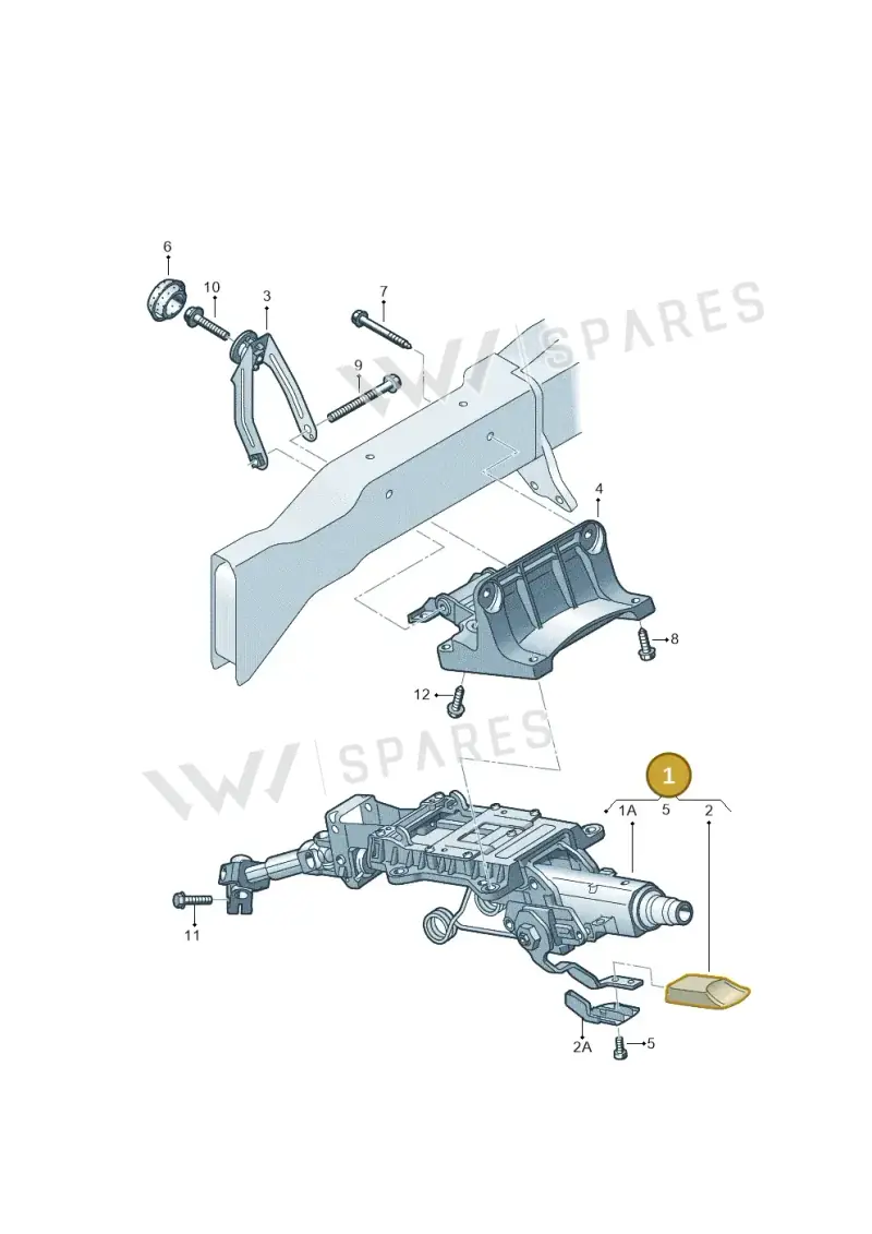5P1419502G — SEAT Altea XL (2013-) diagram 777419300, position 1