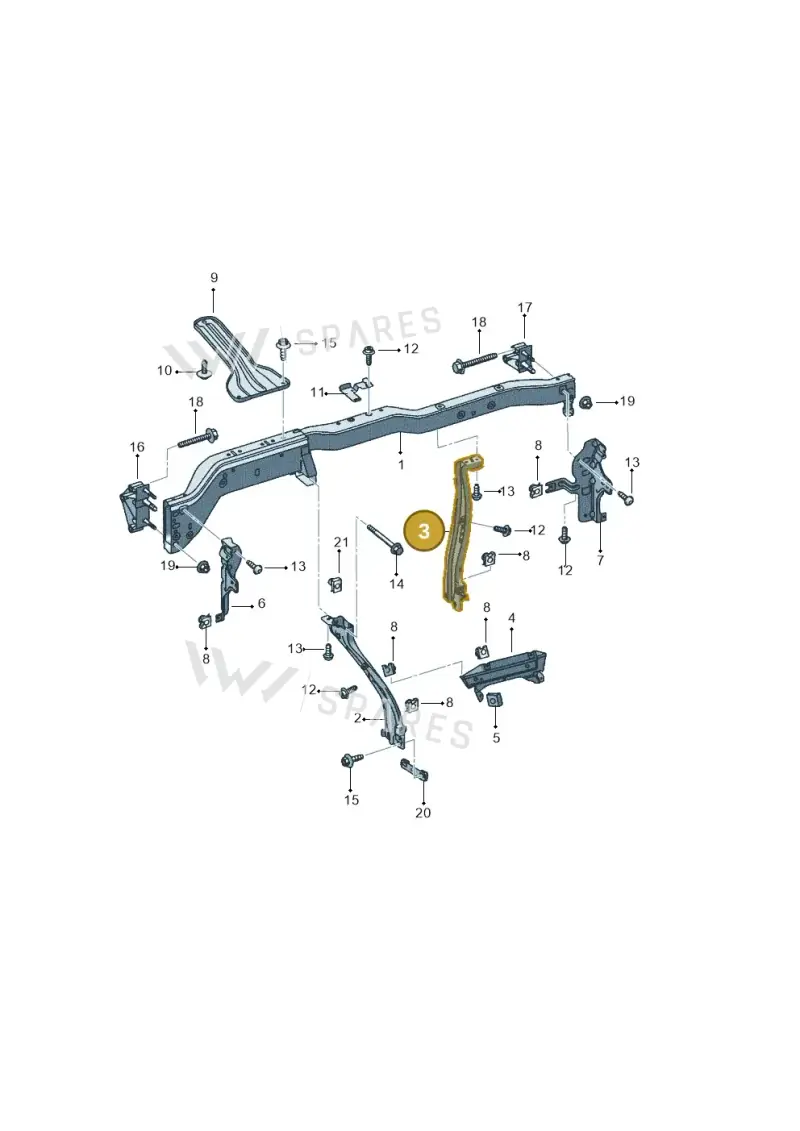 5P1858854F — SEAT Altea XL (2013-) diagram 418857000, position 3