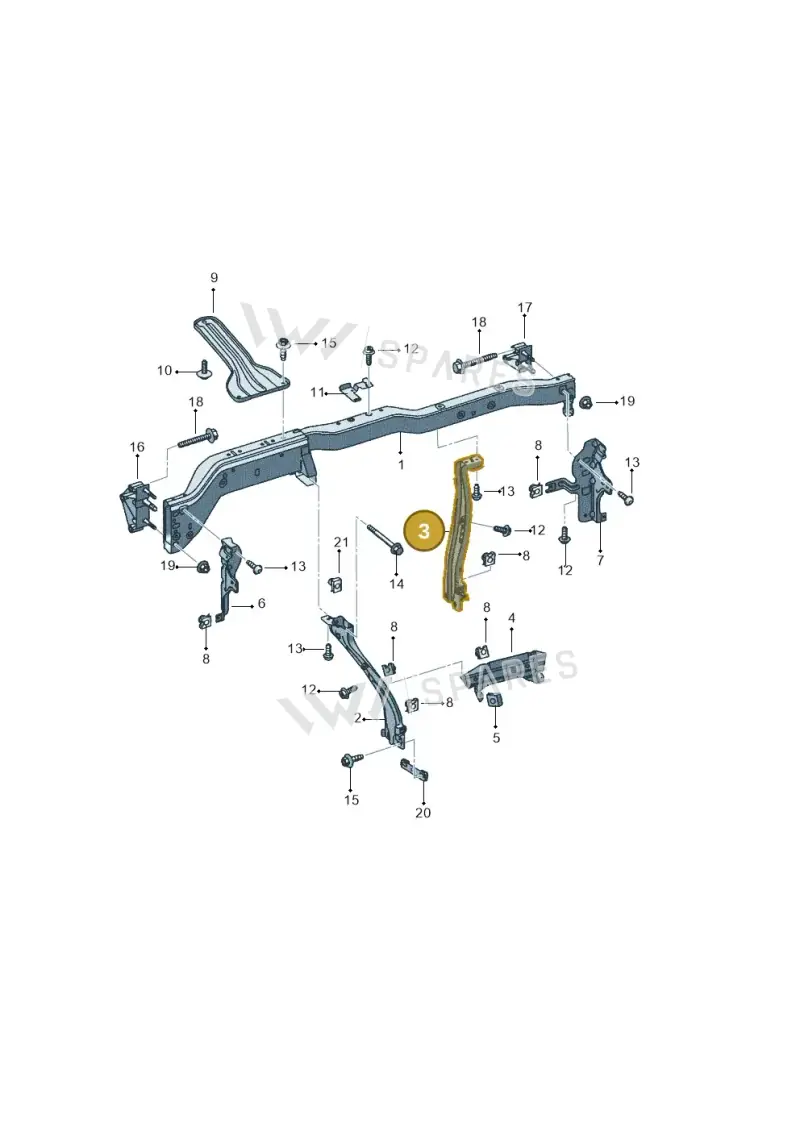 5P2858854C — SEAT Altea XL (2013-) diagram 418857000, position 3