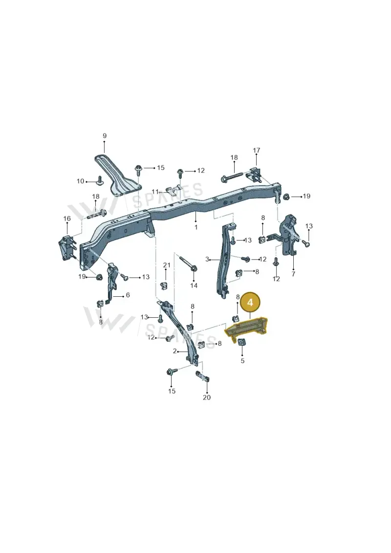 5P2858965B — SEAT Altea XL (2013-) diagram 418857000, position 4