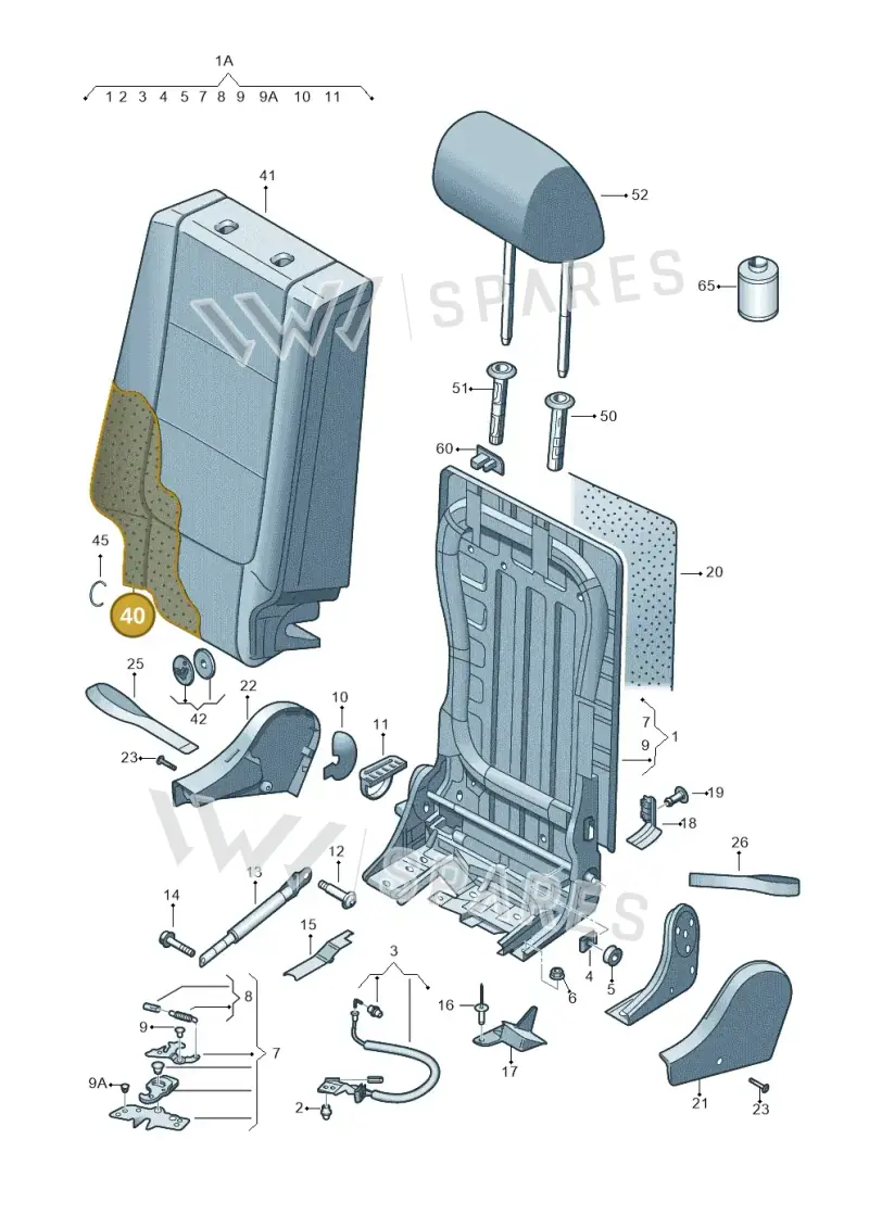 5P8885776 — SEAT Altea XL (2013-) diagram 459885600, position 40