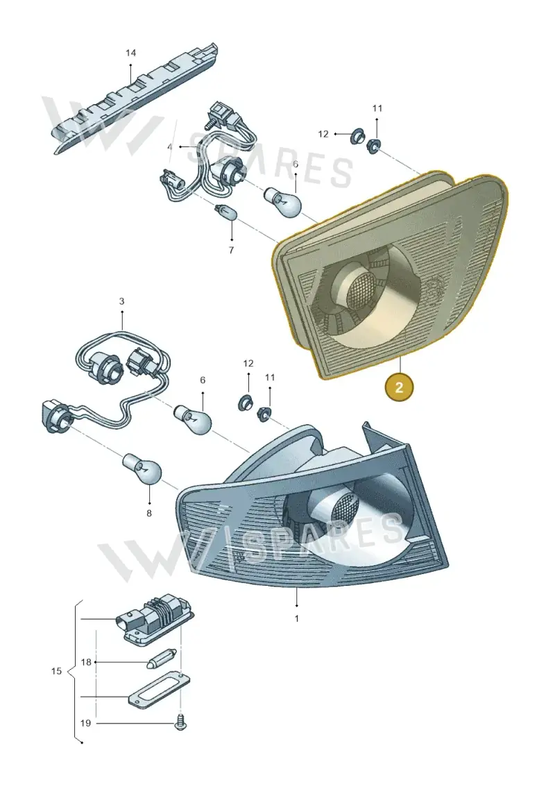 5P8945108B — SEAT Altea XL (2013-) diagram 498945100, position 2