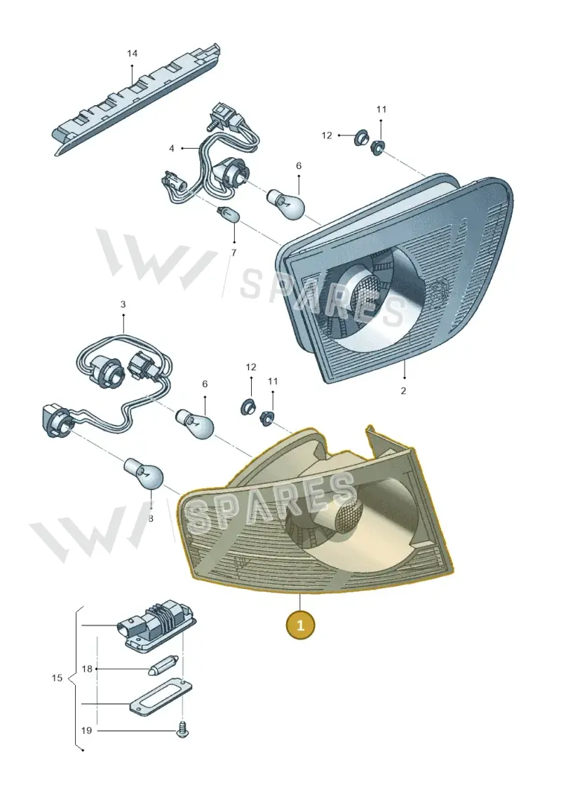 5P8945111A — SEAT Altea XL (2013-) diagram 498945100, position 1