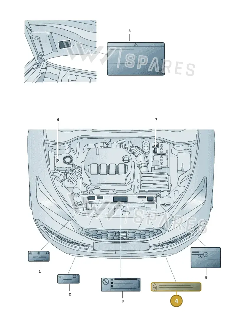 5Q0010001J — SEAT Leon style (2019-) diagram 5fn010010, position 4