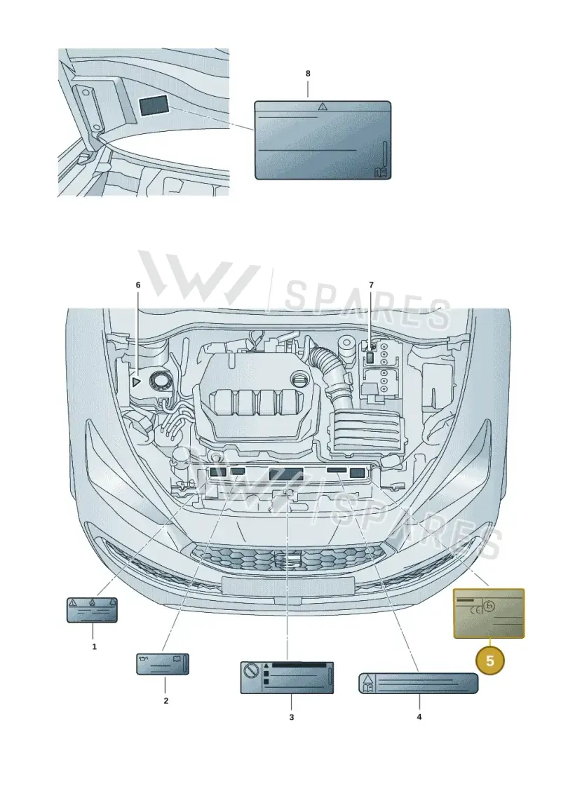 5Q0010014Q — SEAT Leon style (2019-) diagram 5fn010010, position 5