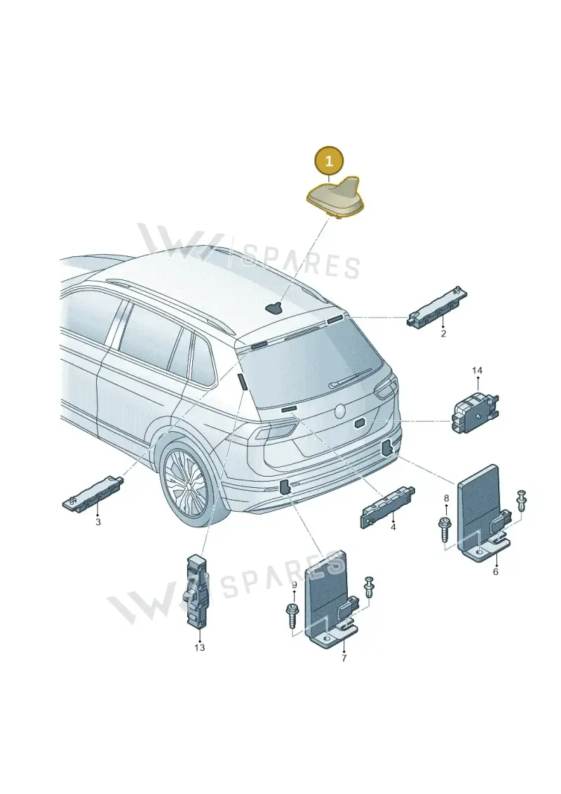 5Q0035507AG5FQ — SEAT Tarraco FR (2018-2024) diagram 884035100, position 1