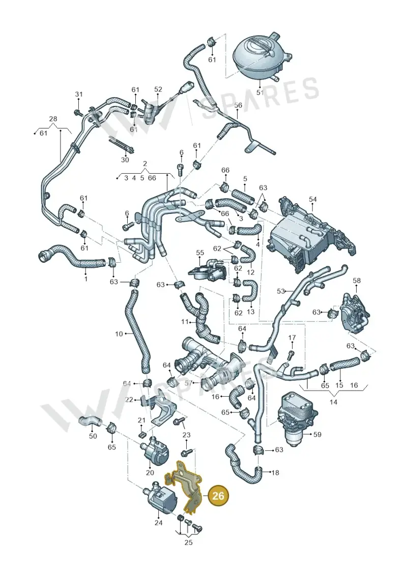 5Q0121093CH — SEAT Tarraco FR (2018-2024) diagram 793121300, position 26