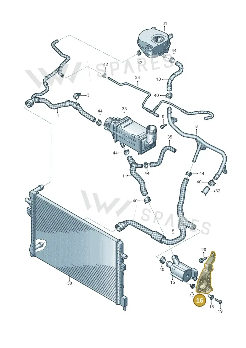 5Q0121093CM — SEAT Formentor TSI CUPRA (2020-) diagram 803121162, position 16