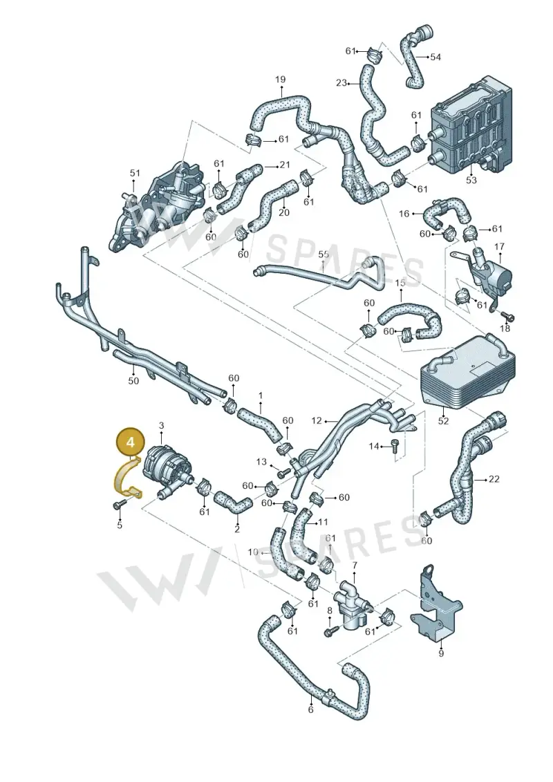 5Q0121093FC — SEAT Formentor TSI CUPRA (2020-) diagram 745121630, position 4