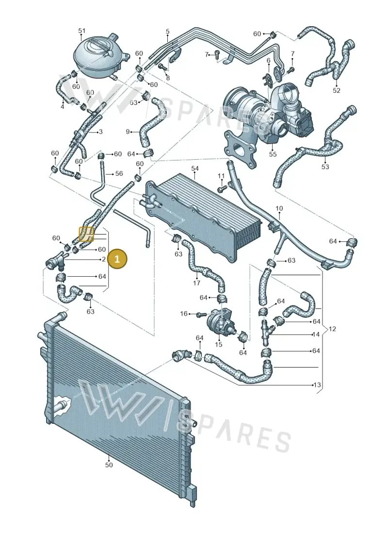 5Q0122101AA — SEAT Leon ST Stylance (2012-2016) diagram 745121200, position 1