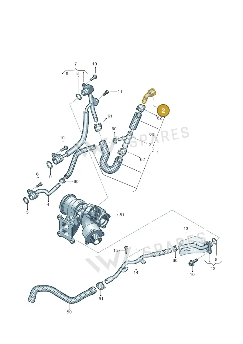 5Q0122291H — SEAT Formentor TSI CUPRA (2020-) diagram 746121520, position 2