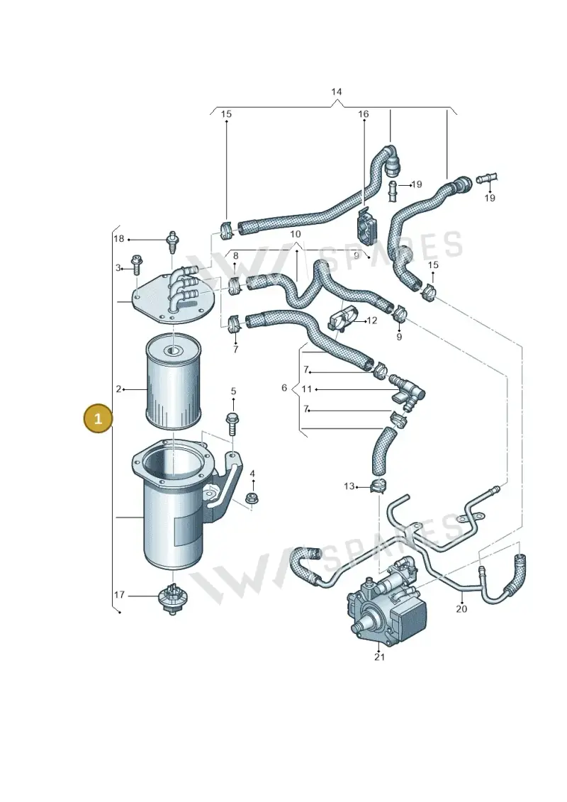 5Q0127400J — SEAT Formentor TSI CUPRA (2020-) diagram 813127015, position 1