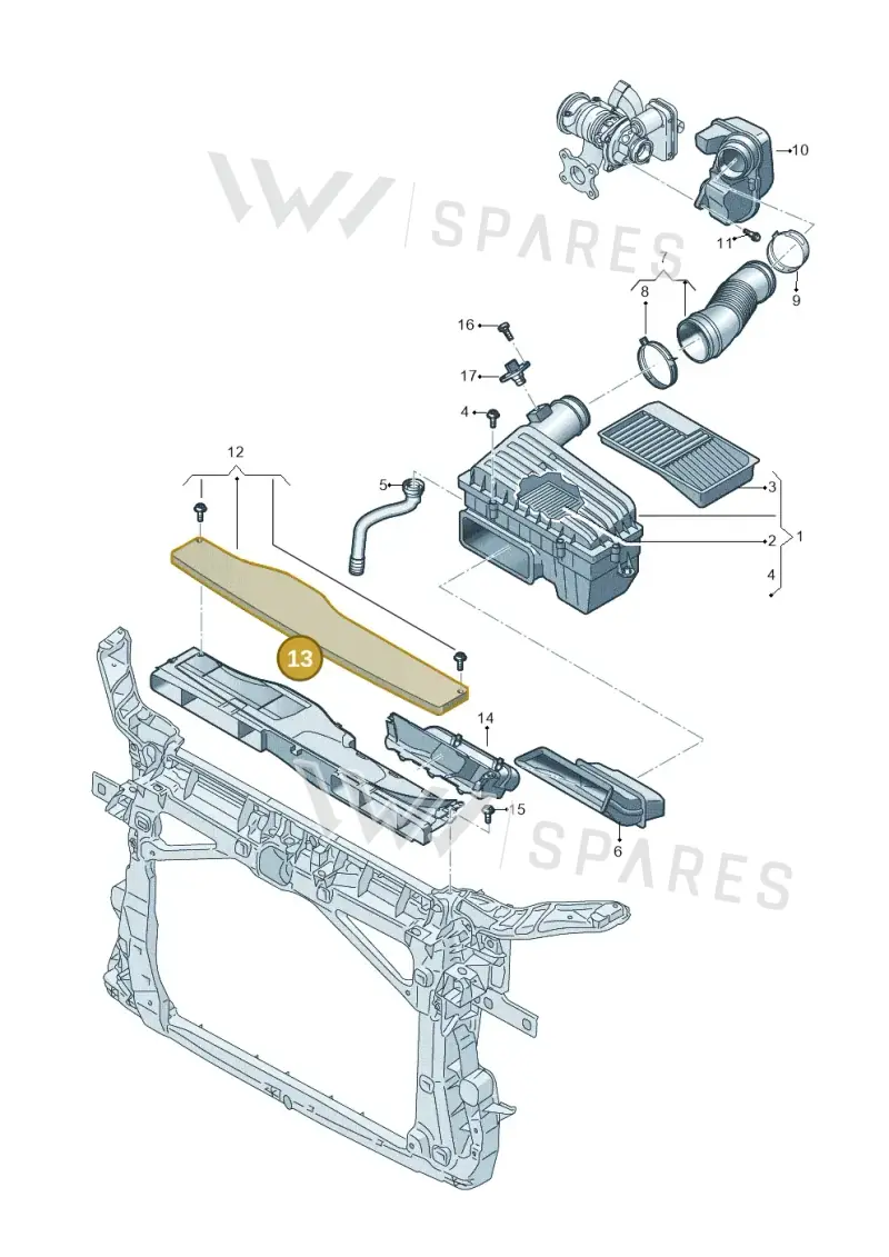5Q0129254B — SEAT Formentor TSI CUPRA (2020-) diagram 827129500, position 13