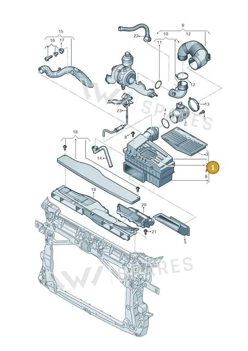 5Q0129607BA — SEAT Tarraco FR (2018-2024) diagram 884129000, position 1