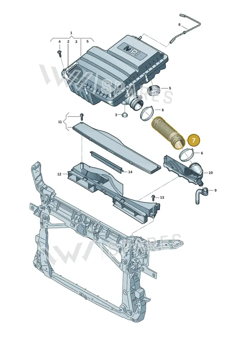 5Q0129618D — SEAT Leon style (2019-) diagram 5h0129060, position 7