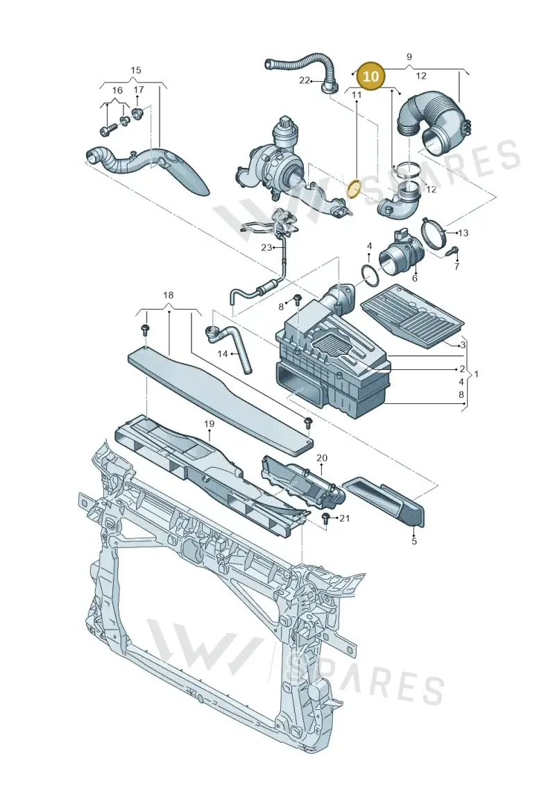5Q0129635D — SEAT Tarraco FR (2018-2024) diagram 884129000, position 10